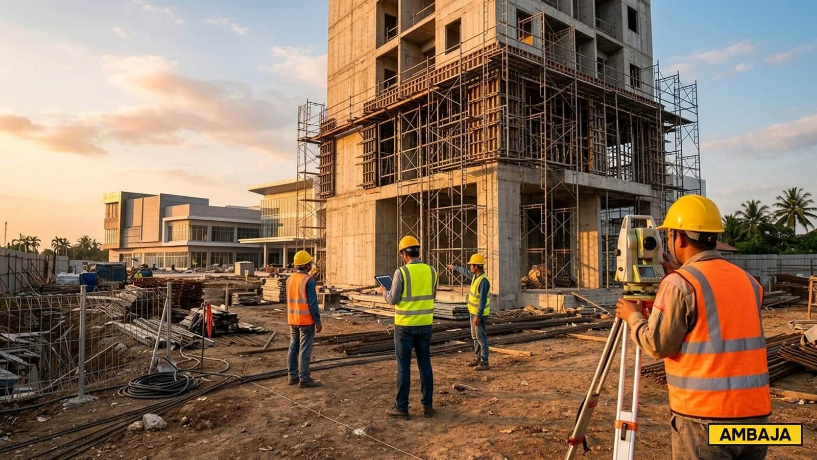 Koordinasi Scaffolding + Ukur Tanah dalam 1 Proyek Mixed-Use