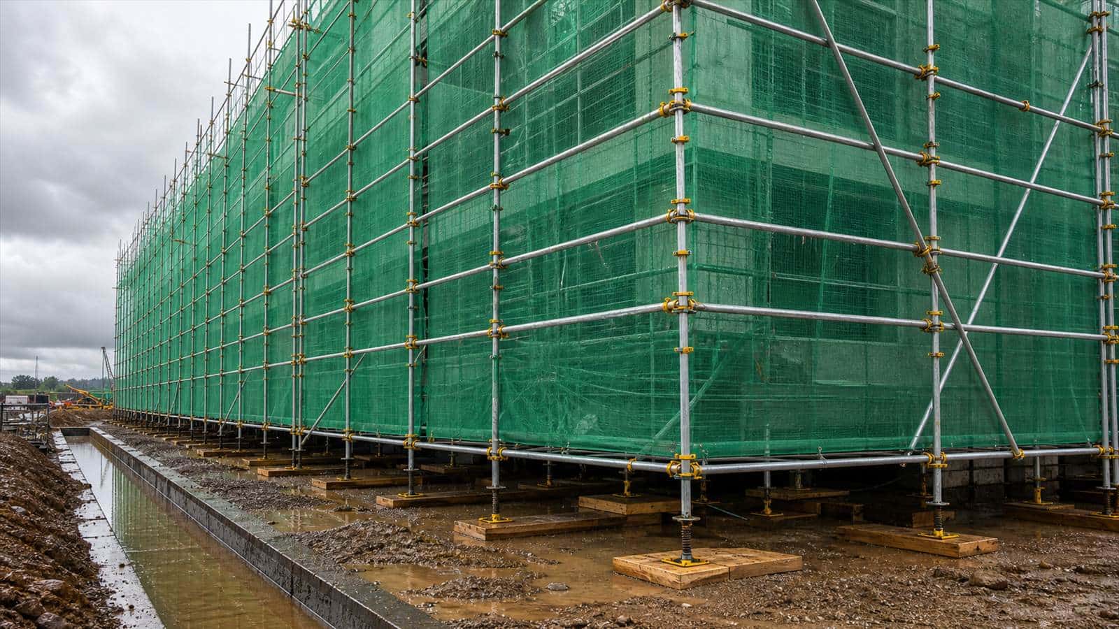 Scaffolding Aman di Musim Hujan: Petir, Angin & Tanah Lembek